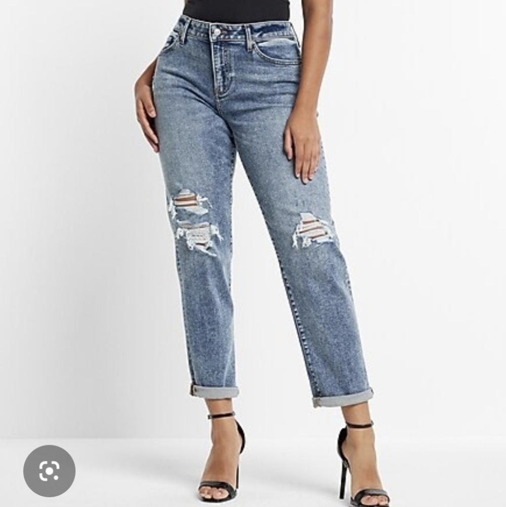 Express Boyfriend Mid-rise